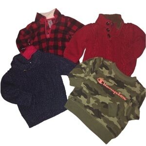 𝅺lot of 4 sweaters 🛍️ 5/30kids clothes 🛍️🛍️